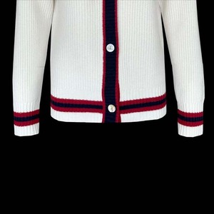 Make Your Custom Good Quality V-Neck for Sorority/Schools/Colleges/Universities Logos Knitted <b>Cardigans</b> <b>Sweaters</b> for Unisex - Product Image 4