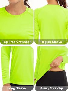 <b>Women</b> Quick Dry Breathable Spandex/Nylon <b>Long</b> Sleeve Yoga Workout <b>Tops</b> Wholesale Custom Sportswear Gym Fitness Running Training - Product Image 2