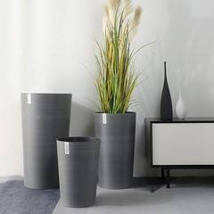 Pots de fleurs sphériques en plastique blanc PP, revêtement poudré, légers, durables, écologiques, minimalistes, modernes, pour la maison, le jardin, utilisation au sol - Product Image 2