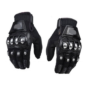 Guantes de Motocicleta Deportivos Unisex de Alta Calidad, Personalizados, de Cuero con Recubrimiento de Poliuretano, Diseño de Dedos Completos Antideslizantes - Product Image 2