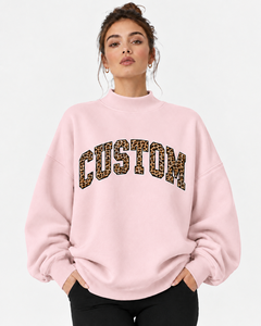 Nouveau sweat-shirt à col montant oversize personnalisé de couleur unie, style streetwear décontracté pour l'hiver/l'automne - Product Image 1