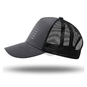 Wholesale Manufacturer 5-Panel Mesh Trucker Caps Casual Plain Solid Color Adjustable Breathable <b>Summer</b> Sports Caps For Adults - Product Image 3