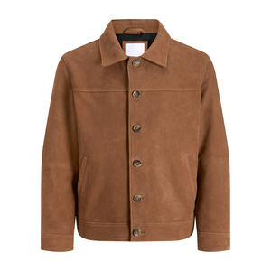 Blousons Bomber Personnalisés de Haute Qualité, Manteaux en Daim Brodés, Vente en Gros, Nouveau Style 2026, Doudoune Décontractée pour Homme Hiver - Product Image 1