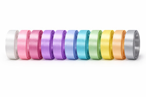 ริบบิ้นผ้าซาตินโพลีเอสเตอร์สีแดงขนาด 12 มม. ยี่ห้อเนลกามัล อินดัสทรีส์ 100% แบบสองหน้า สำหรับตกแต่งเสื้อผ้า งานเย็บปักถักร้อย และงานฝีมือ - Product Image 4