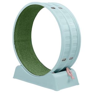 80*34*86CM Light Blue PP Track Connector Assembly Circular Design Green Carpet 15kg <b>Cat</b> Treadmill 1 <b>Cat</b> Teaser <b>Exercise</b> <b>Wheels</b> - Product Image 6