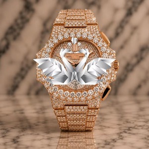 Excellent Quality Luxury Mechanical Analog Custom Moissanite Diamond Hip Hop Bling Watch for Men Women Birthday Gift for Sale - Product Image 3