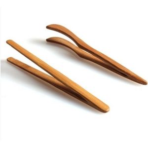 Pince à pain et salade en bois écologique de qualité supérieure, design élégant, pour cuisine et barbecue, meilleur prix - Product Image 1