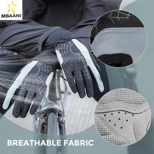 Guantes de Ciclismo para Hombre y Mujer, Guantes para Bicicleta de Montaña con Almohadilla SBR Antideslizante, Guantes para Ciclismo de Carretera - Product Image 5