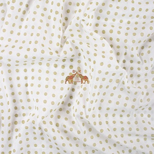 Boho Chic Hand Block Tissu imprimé à pois en coton pour rideaux, auvents de lit et style intérieur - Product Image 4