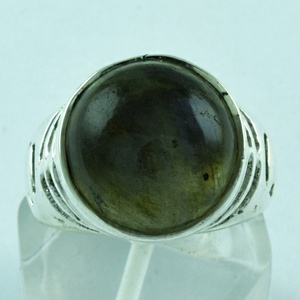 High Quality 925 Sterling Silver Labradite Gemstone Bezel Setting Handmade Vintage Style Unisex <b>Ring</b> for All Occasions - Product Image 3