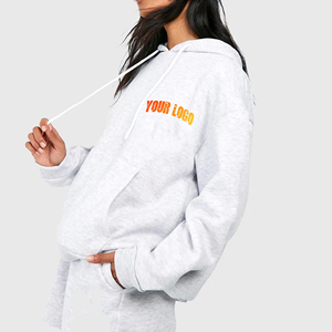 Sudaderas con Capucha Estampadas para Mujer, Sudaderas Casuales Extra Grandes, 100% Algodón, Forro Polar Suave, Ropa de Invierno, Servicio OEM Personalizado - Product Image 4
