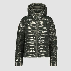 Doudoune matelassée imperméable et chaude pour femme, nouveau manteau d'hiver avec capuche, fermeture éclair intégrale, motif uni, respirant et tendance - Product Image 2
