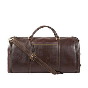 Vintage Full Grain Leather Travel Duffle Bag Handmade Weekend Gym Carry On Overnight Bag with <b>Adjustable</b> Shoulder <b>Strap</b> - Product Image 5