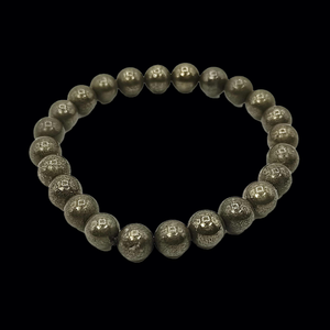 Bracelet extensible en pierres précieuses rondes de jaspe rouge naturel de 8 mm, bracelet en perles de cristal, vente en gros - Product Image 3