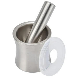 Mortier et pilon en acier inoxydable au design fantastique, bol broyeur, moulin à épices et herbes en métal pour la cuisine, vente chaude - Product Image 3