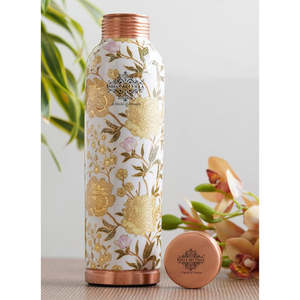 Custom Logo Eco-Friendly Copper <b>Water</b> <b>Bottle</b> with Lid for Corporate Gifting-Durable Dishwasher Safe Everyday Drinking - Product Image 6