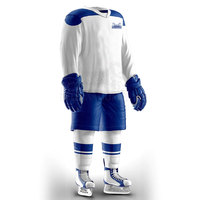 Uniforme de Hockey sobre Hielo Unisex, Nuevo Modelo 2026, Conjunto Completo, Construcción Duradera de Poliéster, Tela Elástica Transpirable para un Movimiento Fácil