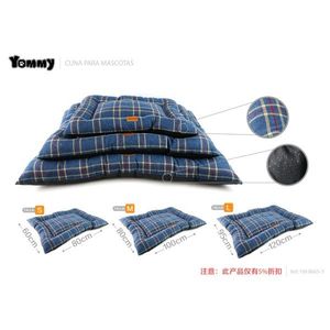 Yommy Checkered Dog <b>Bed</b> Set S M L Pet <b>Cushion</b> Plaid Design - Product Image 1
