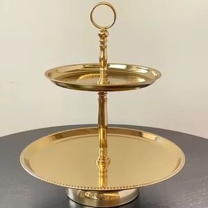 Hotel <b>Supply</b> Metal <b>Cake</b> Stand Dessert Display Plate Cupcake Holder Wedding Table <b>Decor</b> - Product Image 2