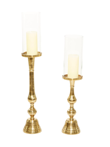 Premium <b>Gold</b> Aluminum metal Candle Holder Tall Decorative Candleholder Decor Home Modern Candle Holder Tall Golden - Product Image 5