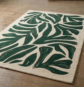 Luxury Modern Handtufted Wool Rug Anti-Slip Cotton Backing Geometric Pattern <b>Thick</b> Pile-Customizable for Living Rooms Bedrooms - Product Image 2
