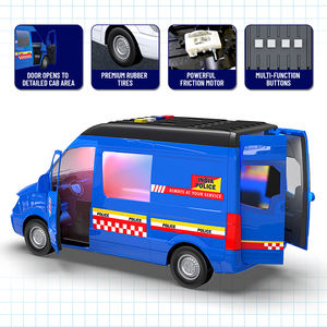 Voiture d'ambulance musicale à friction de qualité supérieure avec lumières LED clignotantes et son de sirène réaliste, disponible à la vente - Product Image 4