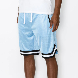 Shorts de basket-ball pour hommes personnalisés avec logo, respirants, doux, à la mode, avec poches zippées, vente en gros à prix abordable - Product Image 2