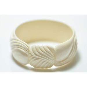 Bracelets de luxe en résine et en bois inspirés de l'art traditionnel, artisanat en bambou et en bois - Product Image 4
