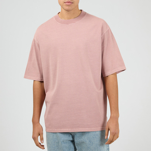 Camisetas de Cuello Redondo para Hombre, Diseño 2026, Ropa de Moda, Color Sólido, Venta al Por Mayor, Casual, 100% Algodón, OEM - Product Image 1