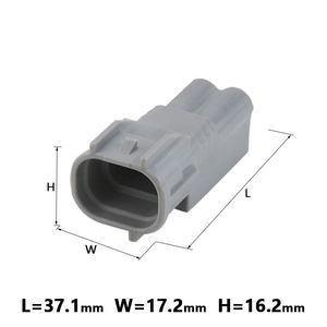 6189-0031 2 Pin IP67 Sealed Fog <b>Light</b> Lamp <b>Socket</b> Reverse Radar Male Female Auto Connector - Product Image 2