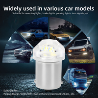 Feux de signalisation LED automobiles 12V, 1156 1157 9smd, coque transparente, blanc clignotant, feux arrière LED automobiles