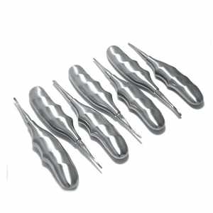 Juego Quirúrgico Astrin de 7 Elevadores Dentales de Acero Inoxidable, Rectos y Curvos, Kit Manual de Extracción Dental Quirúrgica con Certificación CE - Product Image 3
