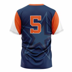 เสื้อยืดแขนสั้นเบสบอล – เสื้อยืดสำหรับแฟนกีฬาสำหรับผู้ชาย - Product Image 6