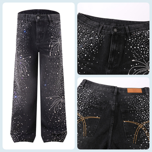 Pantalones Vaqueros de Pierna Recta Holgados para Hombre, Estilo Urbano Vintage, Pantalones de Mezclilla Casuales, Tendencia de Moda, Pierna Ancha, Suministro al por Mayor, Calidad Premium - Product Image 6