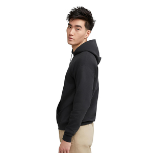 Sudadera con Capucha Personalizada ODM con Logotipo Frontal Negro para Hombre y Mujer, Sudadera de Felpa de Algodón Premium, Ecológica, Informal, de Invierno, 370g, Resistente al Viento - Product Image 3