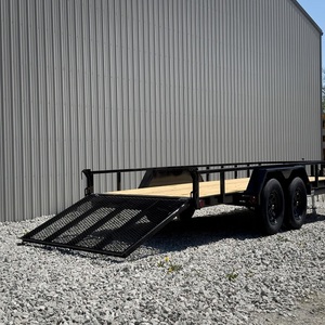 Remolque Utilitario de Plataforma Plana de Excelente Calidad Comercial a Precio de Mayoreo, Equipo de Transporte de Carga Pesada de Grado Profesional - Product Image 2