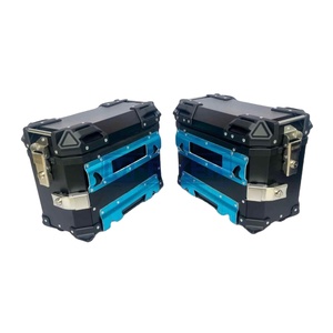 M-Biker 28L Side Boxes Waterproof <b>Aluminum</b> Rear Motorcycle <b>Luggage</b> Storage Pair Made in Vietnam - Product Image 1