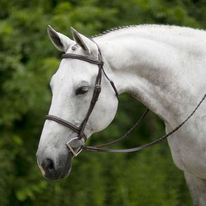 Brida de cuero genuino para caballo, cabezada y bocado para deportes ecuestres y carreras, directamente de fábrica. - Product Image 1