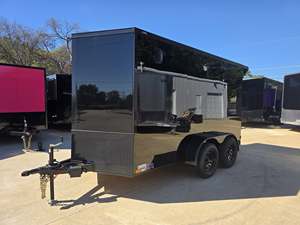 Modern Enclosed Cargo <b>Trailer</b> With Spacious Interior And Durable Exterior For Contractors Businesses And Everyday Transportation - Product Image 3