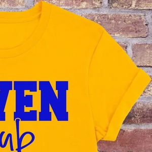 เสื้อยืด SGRHO Seven Club สีทอง พิมพ์ลายตามสั่ง เสื้อยืดชมรมกรีก แขนสั้น คอกลม ชุดกีฬาลำลอง - Product Image 3