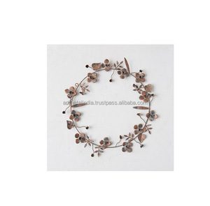 Handmade Rustic Finished Metal <b>Wreath</b> New Design Christmas <b>Wreath</b> For Festival Decoration Metal <b>Wreath</b> In High Quality - Product Image 2