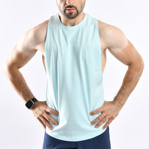 Hot Sale <b>Stringer</b> Longline Loose Design Solid Color Side Off Cut Design Stretchable Material Tank Top Summer Wear Knitted - Product Image 4