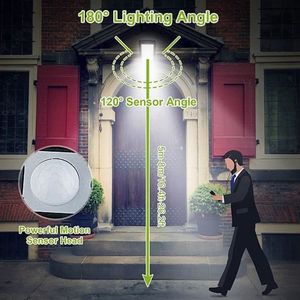Luces de inundación con sensor solar para exteriores Lámparas de pared para cubierta de puerta delantera de calle-Solución de iluminación exterior Premium - Product Image 3