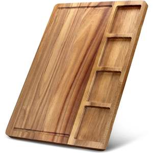 Planche à découper en bois d'acacia artisanal de qualité supérieure pour couper les fruits, les légumes et les aliments - Product Image 4