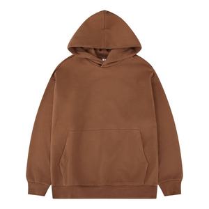 เสื้อฮู้ดดี้ผ้าฝ้ายโพลีเอสเตอร์สำหรับผู้ชายเสื้อสเวตเตอร์ปักไซส์ใหญ่พิเศษ320กรัมแบบกำหนดเองได้สำหรับฤดูหนาวไม่มีสีพื้น - Product Image 3