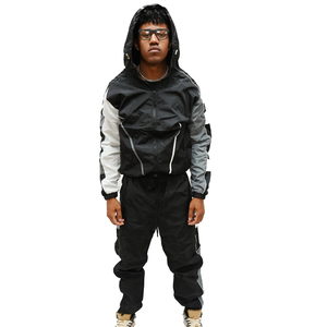 Survêtement coupe-vent personnalisé unisexe, vêtements de sport tendance, tenue d'entraînement, marque privée OEM - Product Image 1