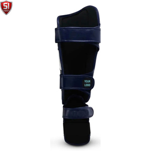 Protège-tibias de boxe pour entraînement de combat, protection de la cheville et du cou-de-pied, chauffe-jambes MMA Muay Thai, protège-tibias légers en PU - Product Image 6