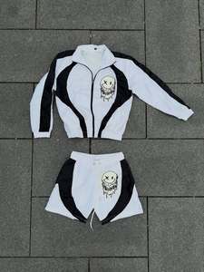 Conjunto de Chándal de Nylon Corto Transpirable para Hombre TAHAD 2026 de Alta Calidad con Estampado de Letras, Ajuste Relajado de Verano - Product Image 2