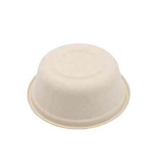 Contenedor Redondo de Bagazo 100% Premium con Tapa, 500ml, Biodegradable, Envase para Comida para Llevar, de Fabricante y Proveedor Indio - Product Image 3