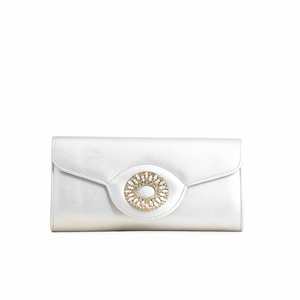 Muñequera formal plateada para mujer P24217 Embrague elegante para ocasiones - Product Image 3